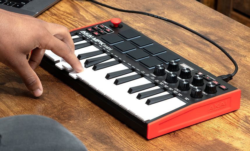 The Akai MPK Mini MK3 MIDI Keyboard