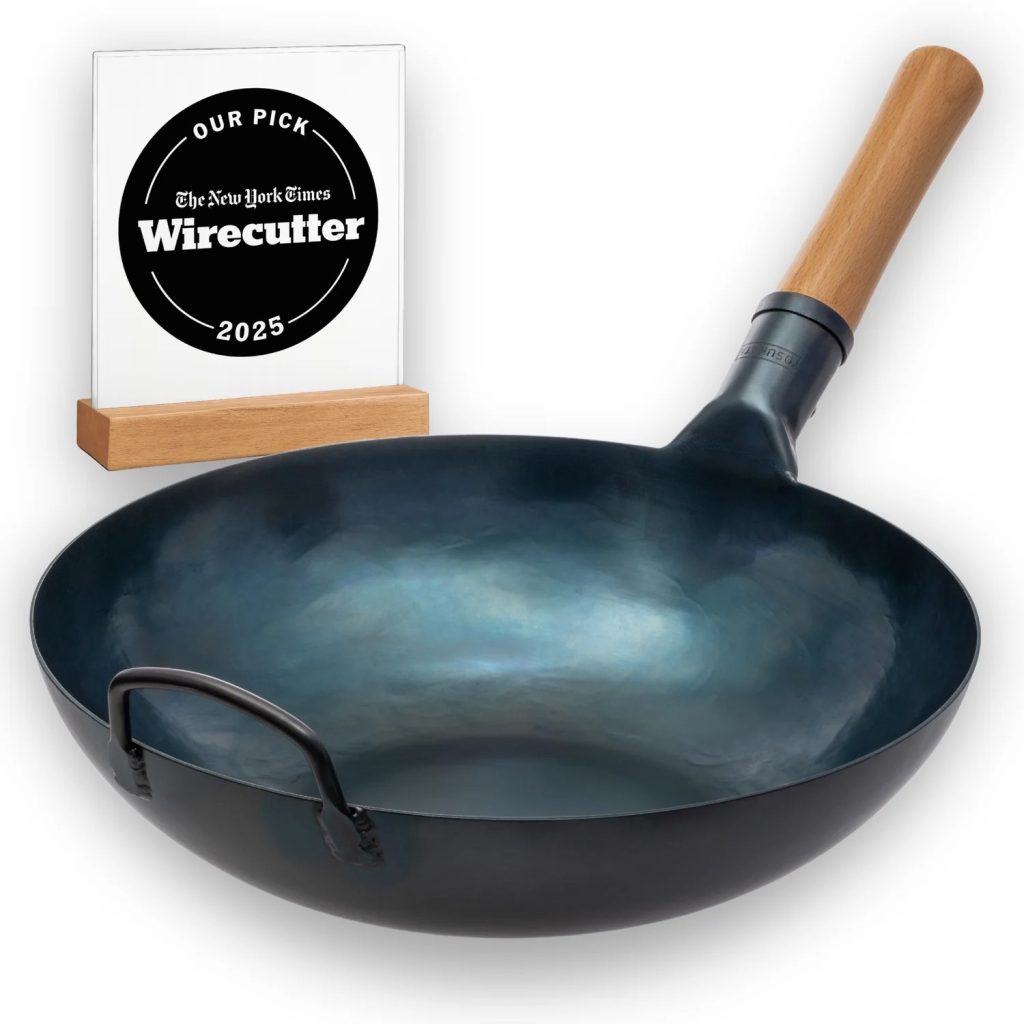 The YOSUKATA 13.5-Inch Pre-Seasoned Blue Carbon Steel Wok: The Big Professional Pan That Will Make Cooking Easier